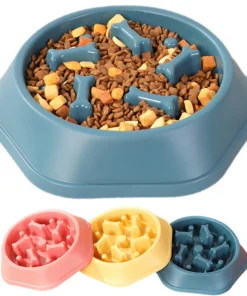 Alternative view of Anti-Choking Slow Feeder Dog Bowl – Non-Slip Puzzle Dish for Small & Medium Dogs