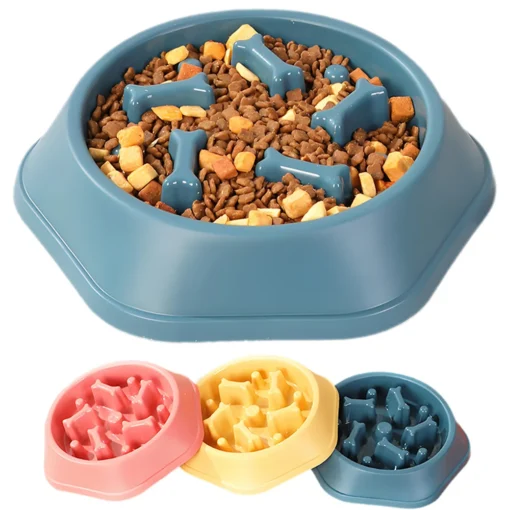 Anti-Choking Slow Feeder Dog Bowl – Non-Slip Puzzle Dish for Small & Medium Dogs - Image 2