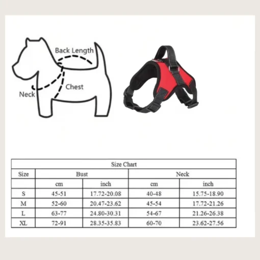 Adjustable Dog Harness - Comfortable Vest for Small, Medium, and Large Dogs, Perfect for Chihuahuas, Labradors, and More - Image 4