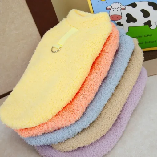 Warm Plush Dog Sweater - Soft Coat Jacket for Small & Medium Dogs and Cats, Perfect for Chihuahuas and Teddies - Image 6