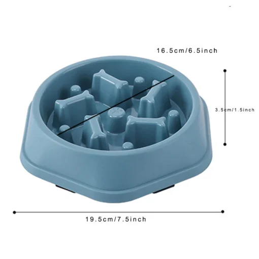 Anti-Choking Slow Feeder Dog Bowl – Non-Slip Puzzle Dish for Small & Medium Dogs - Image 6