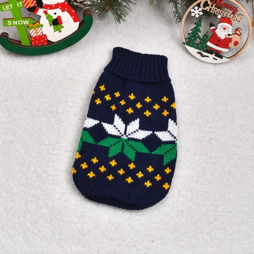 Knitted Dog and Cat Sweater – Warm Winter Clothes for Small and Medium Breeds - Image 21
