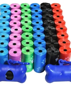 Biodegradable Dog Poop Bags – 5 or 10 Rolls, 15 Bags per Roll, Eco-Friendly Outdoor Pet Cleaning Supplies