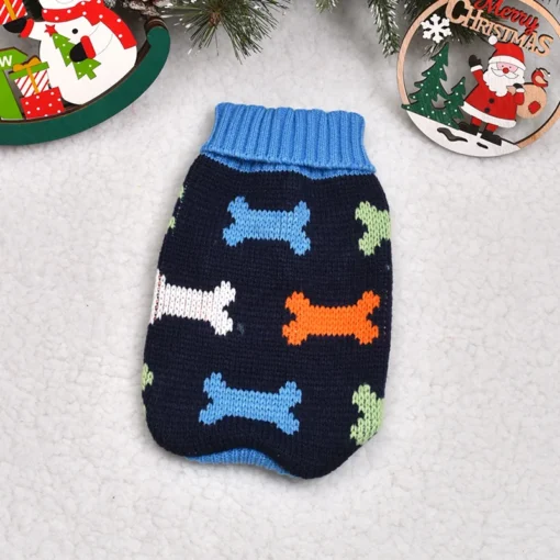 Knitted Dog and Cat Sweater – Warm Winter Clothes for Small and Medium Breeds - Image 13
