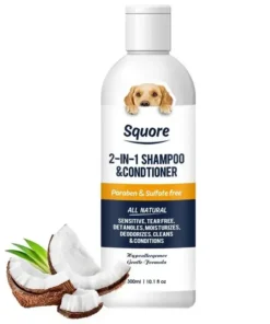 2-in-1 Dog Shampoo and Conditioner – Cleanses, Moisturizes, and Softens for Cats & Dogs