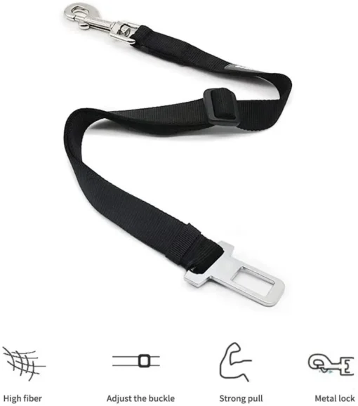 Adjustable Pet Car Seat Belt – Safety Harness for Dogs & Cats with Durable Nylon Fabric and Universal Fit - Image 28