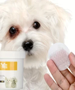 200pcs Pet Eye Cleaning Wipes – Gentle Tear Stain Remover for Dogs & Cats