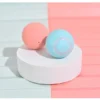 pink and blue toy ball