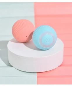 pink and blue toy ball