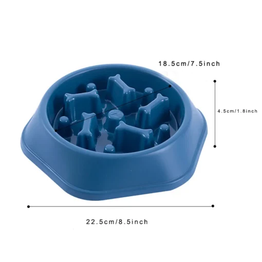 Anti-Choking Slow Feeder Dog Bowl – Non-Slip Puzzle Dish for Small & Medium Dogs - Image 5