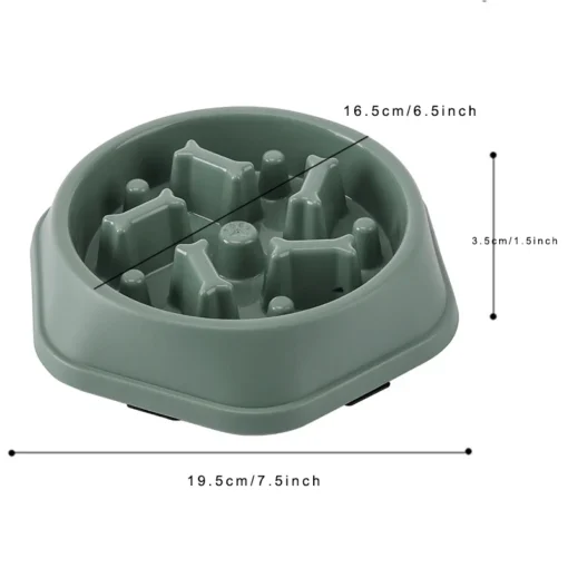 Anti-Choking Slow Feeder Dog Bowl – Non-Slip Puzzle Dish for Small & Medium Dogs - Image 3