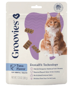 GROOVIES Dental Cat Treats Tuna 7.05oz