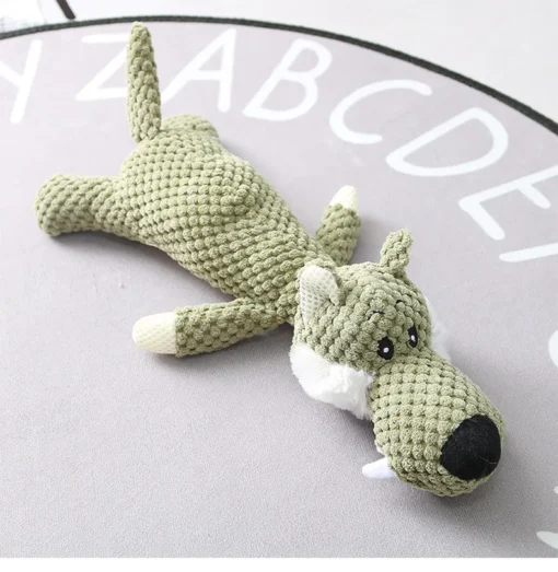 Durable Plush Cartoon Puppy Chew Squeaky Plush Dog Toy – Soft, Bite-Resistant & Interactive Fun Chew Toy for Small and Medium Dogs - Image 5