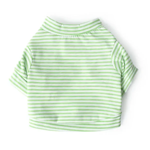 Striped Summer Dog & Cat T-Shirt – Soft Cotton Pet Shirt for Small Breeds (XS–XL) for Small Dogs Cotton Puppy Vest Chihuahua Shih Tzu Yorkshire Shirts Cat Outfit Pets Dogs Clothing - Image 7
