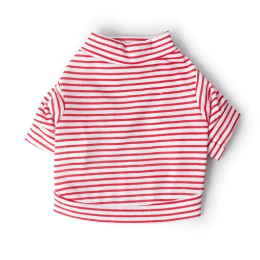 Striped Summer Dog & Cat T-Shirt – Soft Cotton Pet Shirt for Small Breeds (XS–XL) for Small Dogs Cotton Puppy Vest Chihuahua Shih Tzu Yorkshire Shirts Cat Outfit Pets Dogs Clothing - Image 2