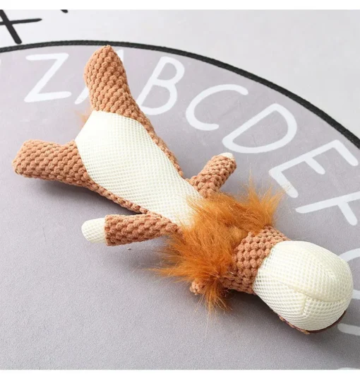 Durable Plush Cartoon Puppy Chew Squeaky Plush Dog Toy – Soft, Bite-Resistant & Interactive Fun Chew Toy for Small and Medium Dogs - Image 12