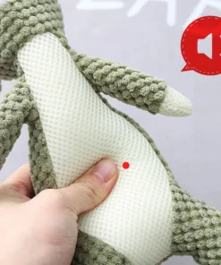 Alternative view of Durable Plush Cartoon Puppy Chew Squeaky Plush Dog Toy – Soft, Bite-Resistant & Interactive Fun Chew Toy for Small and Medium Dogs