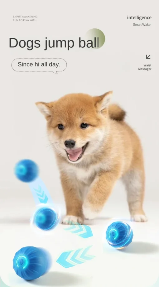 USB Rechargeable Smart Dog Ball – Rotating, Interactive Chew Toy for Small & Medium Dogs - Image 10