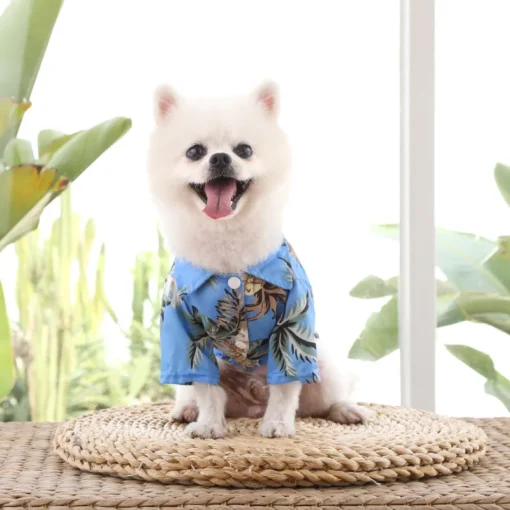 Hawaiian Style Pet Shirt – Summer Floral T-Shirt for Small Dogs & Cats, Lightweight Beachwear - Image 12