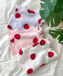 Lightweight Summer Dog Vest Shirt – Cute Cotton T-Shirt for Small Dogs & Cats (Chihuahua, Yorkie, French Bulldog)