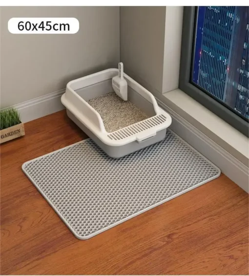 Non-Slip Waterproof Cat Litter Mat – Double-Layer EVA Pad for Mess-Free Cleanup - Image 22