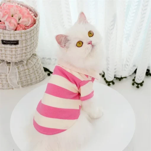 Breathable Summer Dog T-Shirt – Soft Cotton Blend Pet Shirt for Small to Large Dogs & Cats - Image 15