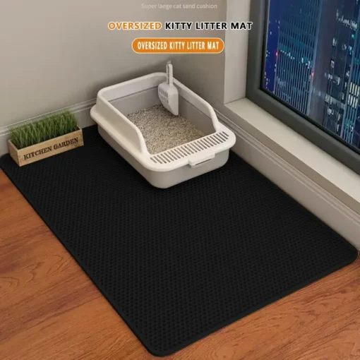 Non-Slip Waterproof Cat Litter Mat – Double-Layer EVA Pad for Mess-Free Cleanup - Image 8