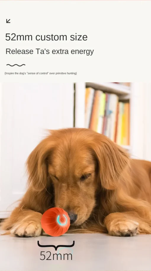 USB Rechargeable Smart Dog Ball – Rotating, Interactive Chew Toy for Small & Medium Dogs - Image 15