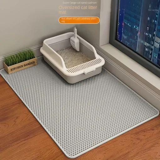 Non-Slip Waterproof Cat Litter Mat – Double-Layer EVA Pad for Mess-Free Cleanup - Image 9