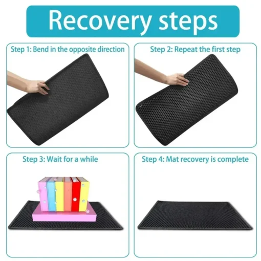 Non-Slip Waterproof Cat Litter Mat – Double-Layer EVA Pad for Mess-Free Cleanup - Image 6