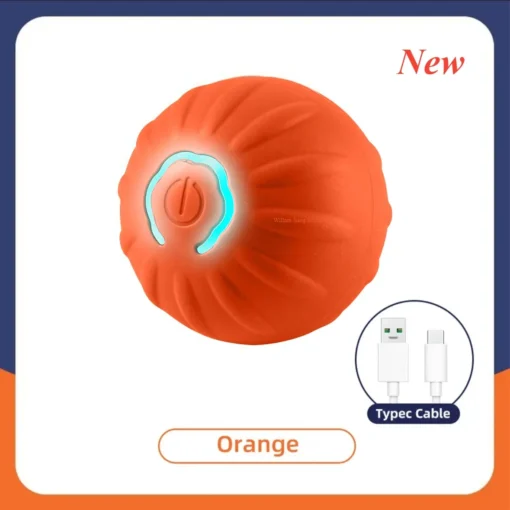 USB Rechargeable Smart Dog Ball – Rotating, Interactive Chew Toy for Small & Medium Dogs - Image 8