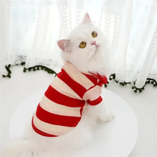 Breathable Summer Dog T-Shirt – Soft Cotton Blend Pet Shirt for Small to Large Dogs & Cats - Image 2
