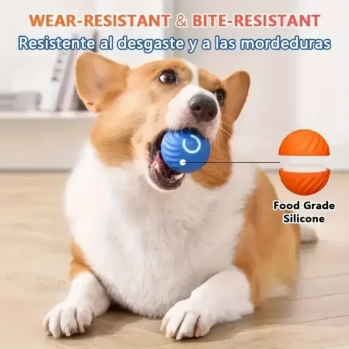 USB Rechargeable Smart Dog Ball – Rotating, Interactive Chew Toy for Small & Medium Dogs - Image 4