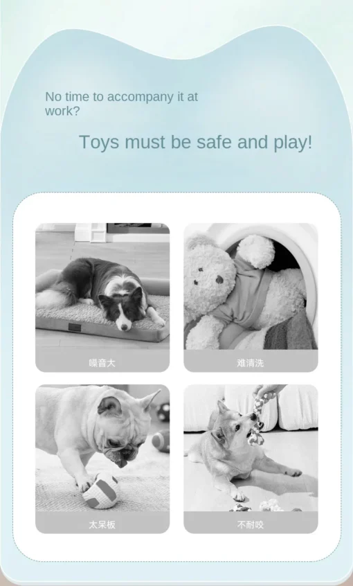 USB Rechargeable Smart Dog Ball – Rotating, Interactive Chew Toy for Small & Medium Dogs - Image 12