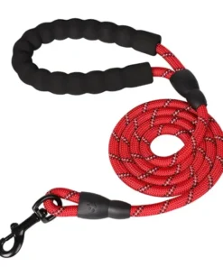 (Pets Dogs) Strong Reflective Dog Leash – 59" Heavy-Duty Nylon Lead for All Dog Sizes