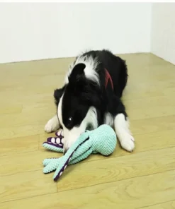Alternative view of Plush Octopus Dog Toy – Squeaky Chew Companion for Small & Large Dogs, Interactive & Boredom-Relief