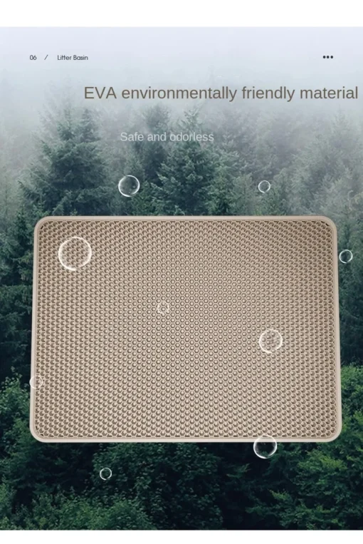 Non-Slip Waterproof Cat Litter Mat – Double-Layer EVA Pad for Mess-Free Cleanup - Image 19