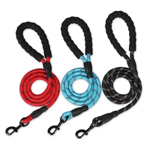 (Pets Dogs) Strong Reflective Dog Leash – 59" Heavy-Duty Nylon Lead for All Dog Sizes - Image 7
