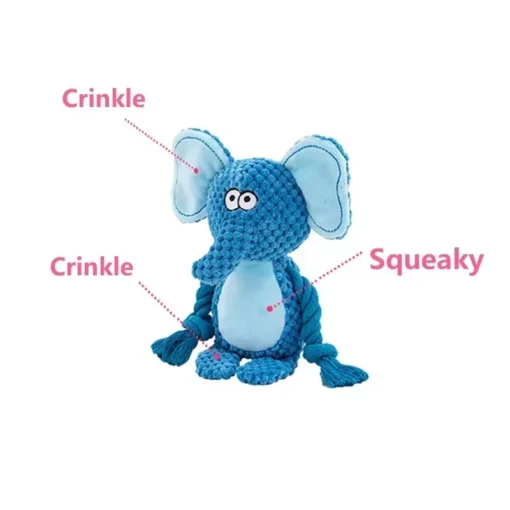 Durable Squeaky Plush Dog Toy – Soft, Bite-Resistant Sound Toy for Puppies & Small Dogs - Image 6