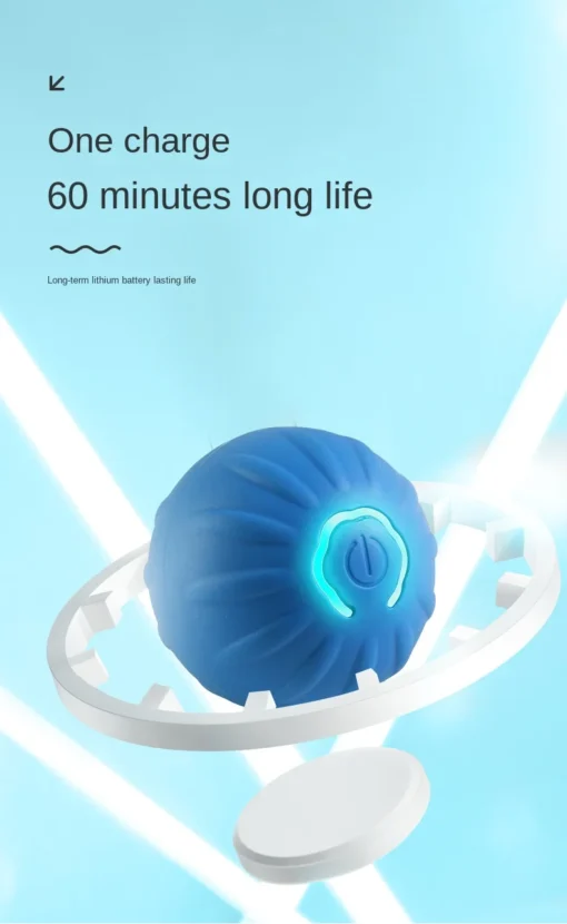 USB Rechargeable Smart Dog Ball – Rotating, Interactive Chew Toy for Small & Medium Dogs - Image 19
