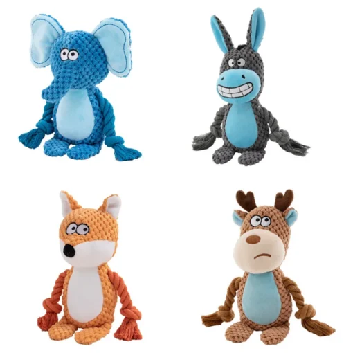 Durable Squeaky Plush Dog Toy – Soft, Bite-Resistant Sound Toy for Puppies & Small Dogs - Image 2