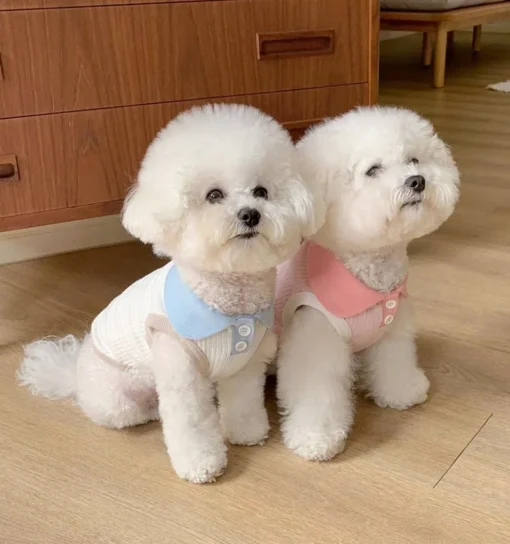 Summer Dog T-shirt Breathable Thin Lapel Dog Vest for Small Medium Dogs Cats Casual Pet Clothes Chihuahua Bichon Teddy Costume - Image 21