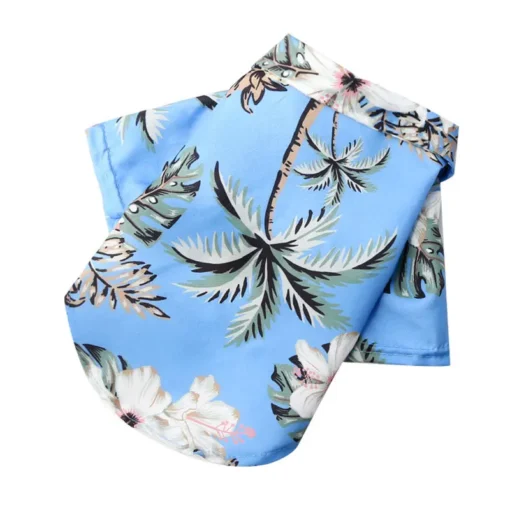 Hawaiian Style Pet Shirt – Summer Floral T-Shirt for Small Dogs & Cats, Lightweight Beachwear - Image 7