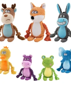 Durable Squeaky Plush Dog Toy – Soft, Bite-Resistant Sound Toy for Puppies & Small Dogs